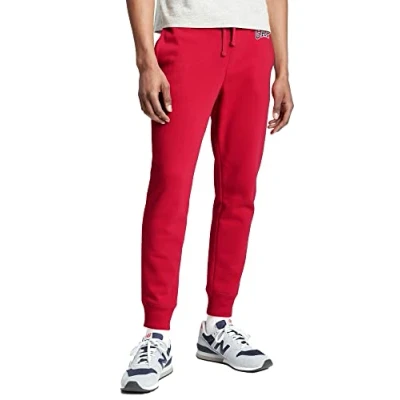 Abbildung von Gap Herren Fleece Jogginghose mit Logo Trainingshose, Rot/Ausflug, einfarbig (Getaway Solids), Groß