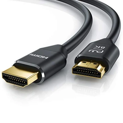 Abbildung von CSL 8K HDMI Kabel 2.1 1m 1,0 Meter @ 60Hz 4K 120Hz mit DSC 2.0a 2.0b 3D Highspeed Ethernet HDTV UHD II Dynamic HDR 10+ eARC Variable Refresh Rate VRR Dolby Vision