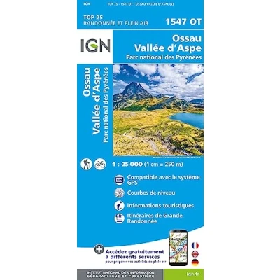 Abbildung von 1547OT Ossau D&#039;Aspe Parc National des Pyrenees (TOP 25)