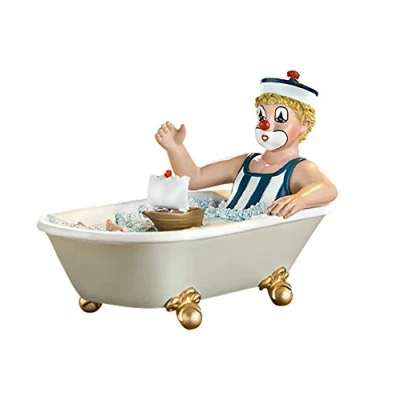 Abbildung von Gildeclowns Sammelfigur &quot;Clown Dekofigur, Auf grosser Fahrt&quot;, handbemalt, Wohnzimmer