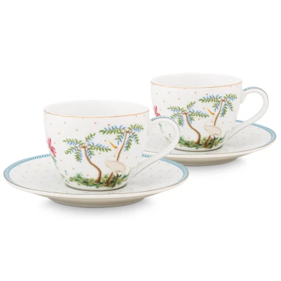 Abbildung von PIP STUDIO Jolie Dots Gold Espressotasse &amp; Untertasse Set2