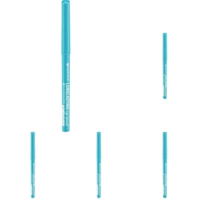 Abbildung von essence cosmetics LONG LASTING eye pencil, Kajal, 18 Stunden Halt, wasserfest, Nr. 17 tu tourquoise, blau, definierend, langanhaltend, vegan, Mikroplastik Partikel frei (0,28g)