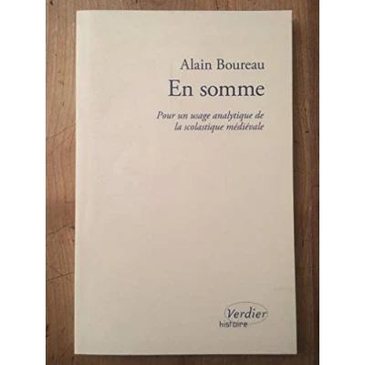 Abbildung von En somme (0000): Pour un usage analytique de la scolastique médiévale