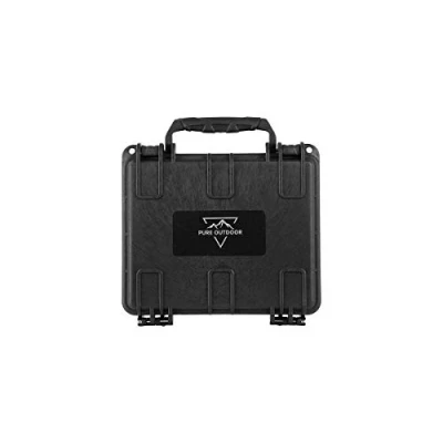 Abbildung von Monoprice Wetterfeste Hartschalenkoffer mit anpassbarem Schaumstoff, 17,8 x 15,2 5,1 cm, Schwarz Pure Outdoor Collection