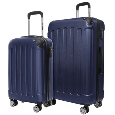Abbildung von TRVLMORE Kofferset 2 Teilig Hartschale Koffer &amp; Trolleys Set Reisekoffer Hartschalenkoffer Teiliges Trolley 2er Blau