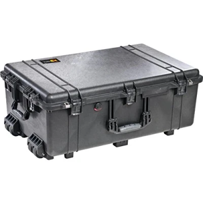 Abbildung von Peli 1650 Koffer, mit Schaumstoff Einsatz: Rasterschaumstoff zur individuellen Anpassung im Boden, Noppenschaumstoff Deckel, Gewicht kg: 13.4, 020 110E, Farbe: Schwarz