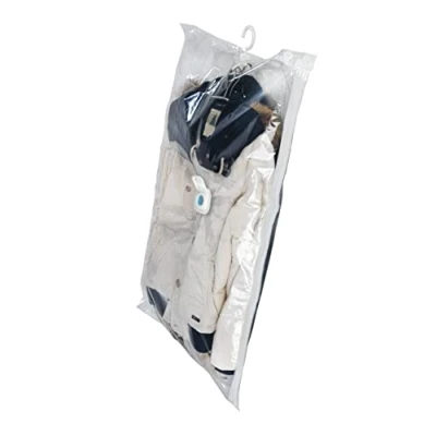 Abbildung von WENKO Vakuum Raumspar Kleidersack L, Weiche Kleidungsaufbewahrungstasche, Transparent, Polyamid, Polyethylen, 70 cm, 100,5 cm