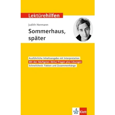 Abbildung von Klett Lektürehilfen Judith Hermann, Sommerhaus, später: Interpretationshilfe für Oberstufe und Abitur