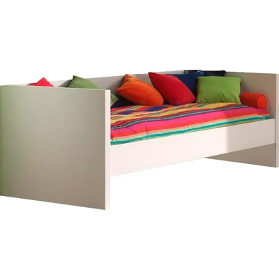 Abbildung von Vipack Einzelbett, (Made in Europe), mit gradliniger Optik und Liegefläche 90x200 cm, Weiß lackiert