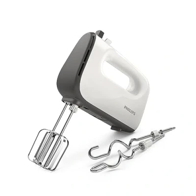Abbildung von Philips Handmixer &quot;HR3741/00&quot;, 450 W, 5 Geschwindigkeiten plus Turbo, inkl. Quirle und Knethaken