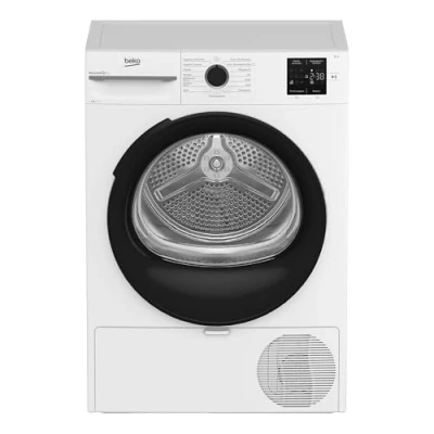Abbildung von Beko BM3T38249W Wäschetrockner, 8 kg, Frontlader, Wärmepumpentrockner, allergikergeeignet, 15 Programme, AquaWave Schontrommel, Weiß