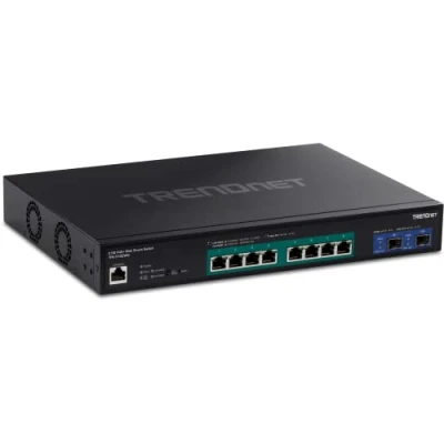 Abbildung von TRENDnet TPE 3102WS 10 Port Multi Gig Web Smart PoE+ Switch, 8 x 2,5GBASE T Ports, 2 10G SFP+ Slots, Metallgehäuse, verwalteter Netzwerk Ethernet Switch