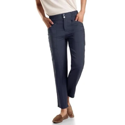 Abbildung von Street One Bequeme Stoffhose, Damen, Größe: 36x28, Blau