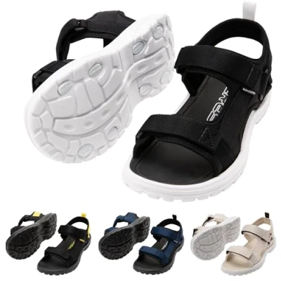 Abbildung von CRESSI Unisex Adult Pete Black/White 43 Sandale ideal für Sommertage am Strand, Schwarz/Weiß
