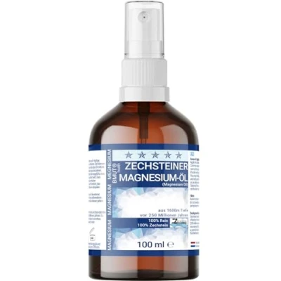 Abbildung von 100ml Magnesiumöl Spray 100% Zechstein Für Haut Massage Sport &amp; Muskel Entspannung Sprühflasche Magnesium Öl