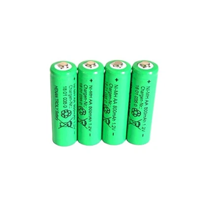 Abbildung von 4 er Set Solar Akku, leistungsstarke, wiederaufladbare Batterien AA NiMH, 800mAh