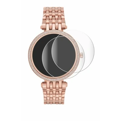 Abbildung von BROTECT 2 Stück Full Cover Schutzfolie für Michael Kors Access Darci Gen 5E Screen Displayschutz Folie [3D Curved, Kristall Klar]