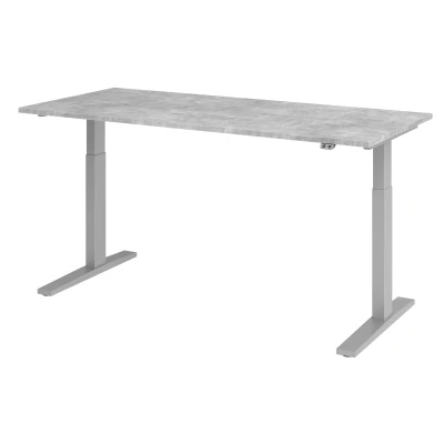 Abbildung von Hammerbacher Schreibtisch XMKA19 Beton/Silber