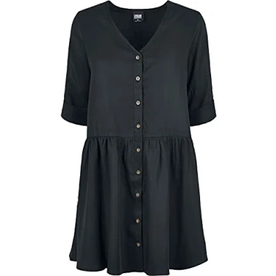 Abbildung von Urban Classics Blusenkleid, Damen, Größe: Medium, Black