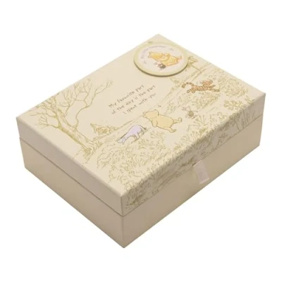 Abbildung von Pooh Classics Range Disney Keepsakes Baby Box with Compartments New (DI167), 200 g, yellow