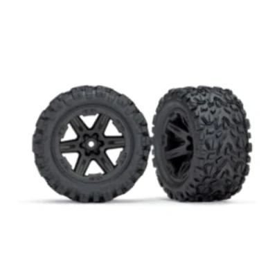 Abbildung von Traxxas Reifen &amp; Felgen montiert 2.8 (Rustler 4X4) schwarz (T