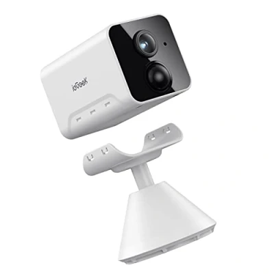 Abbildung von ieGeek 1080P HD Überwachungskamera Innen Akku,Überwachungskamera WLAN 2.4GHz, Ip Kamera mit Nachtsicht, PIR Bewegungserkennung, Zwei Wege Audio,Cloud/Speicher Karte,IP65