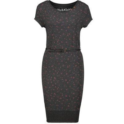 Abbildung von alife &amp; kickin Coletteak Etuikleid, Damen, Größe: Small, Moonless melange