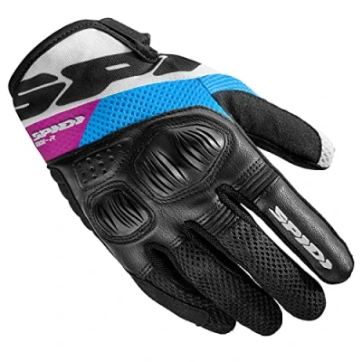 Abbildung von SPIDI, Flash R Evo Lady, Damen Motorrad Handschuhe, schützend &amp; strapazierfähig, Sommerhandschuhe, wasserdicht rutschfest, Touchscreen tauglich, durchschn. Gewicht 0,1 kg, Schwarz&amp;Fuchsia, Größe XS
