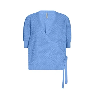 Abbildung von Soyaconcept Women&#039;s SC KANITA 3 Damen Strickjacke, Blau, X Small
