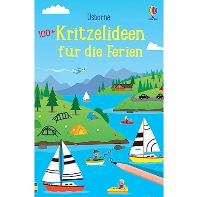 Abbildung von 100+ Kritzelideen für die Ferien: Vorlagen mit kreativen Mal und ab 6 Jahren (Usborne Knobelbücher)