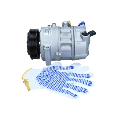 Abbildung von MAXGEAR AC330031 Kompressor PXE16 12V PAG 46 R134a mit Kompressoröl, Dichtring VOLKSWAGEN: GOLF 6, Passat B7 Variant, Tiguan I