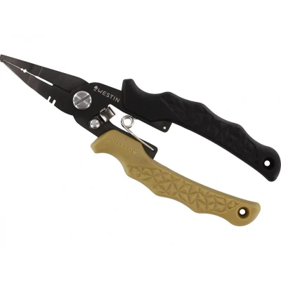 Abbildung von Westin HD Split Ring Plier Black Sand L 16cm Sprengzingzange