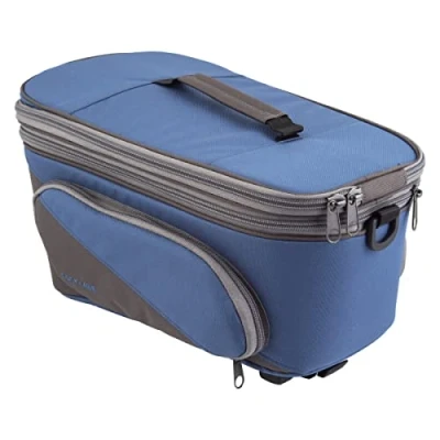 Abbildung von Tubus Carrier Systems GmbH Unisex Erwachsene Racktime System Talis Plus 2.0 Gepäckträgertaschen, Blau/Grau, One Size