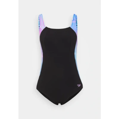 Abbildung von Speedo Womens Shaping Lunalustre Badeanzug, Damen, Größe: 46, Indigo glow