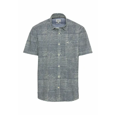 Abbildung von camel active Kariertes Kurzarm Hemd, Herren, Größe: Large, Pale mint