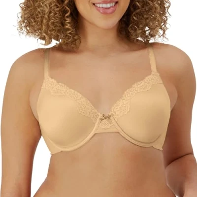 Abbildung von Maidenform FULL Coverage Bügel BH, Damen, Größe: 80D, Ivory/latte