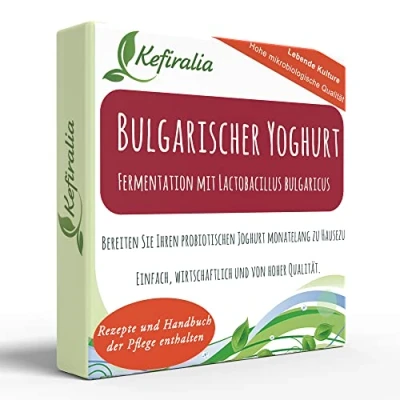 Abbildung von Joghurtferment für bulgarischen Joghurt, traditionelle Kulturen