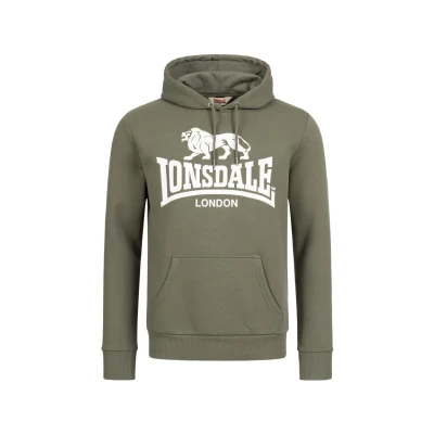 Abbildung von Lonsdale Sherborne Kapuzenpullover, Herren, Größe: 3XL, Green/white