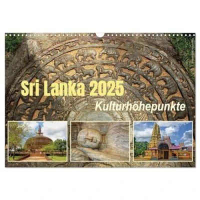 Abbildung von Sri Lanka 2025 Kulturhöhepunkte (Wandkalender DIN A3 quer), CALVENDO Monatskalender