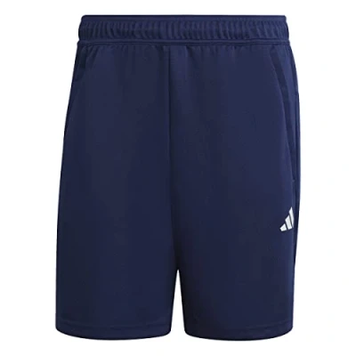 Abbildung von adidas Herren Train Essentials All Set Training Shorts Lässige, Dark Blue/White, L Tall