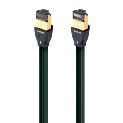 Abbildung von AudioQuest 1,5 m RJ/E Forest Netzwerkkabel Cat7 Schwarz (1,5 m, Cat7, RJ 45, Schwarz)