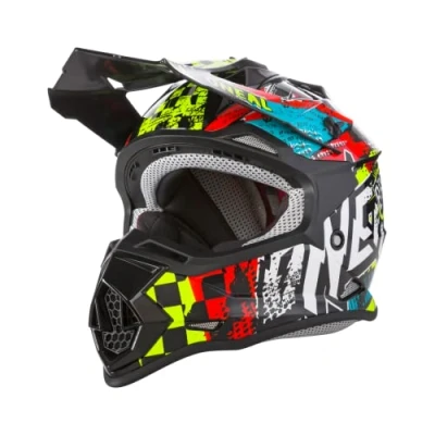 Abbildung von O&#039;NEAL Motocross Helm Kinder MX Enduro ABS Schale, , Lüftungsöffnungen für optimale Belüftung &amp; Kühlung 2SRS Helmet Wild Youth Multi Größe S