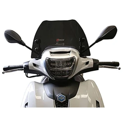 Abbildung von Windschild Rauchgrau dunkel Piaggio Beverly 300 400 HPE ab Baujahr 2021 Artikelnummer 29120