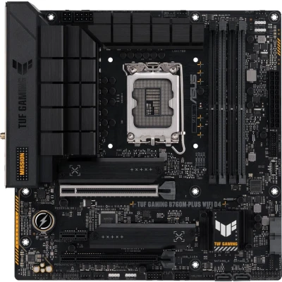 Abbildung von Asus TUF GAMING B760M PLUS WiFi D4 Mainboard RGB LED Stiftleiste, Sockel Intel LGA 1700, B760, mATX, PCIe 5.0, M.2, 6