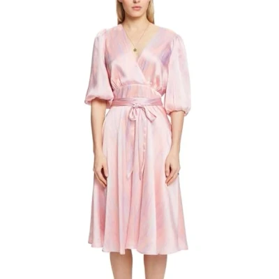 Abbildung von Esprit MIT PUFFÄRMELN Freizeitkleid, Damen, Größe: 38, Pastel pink