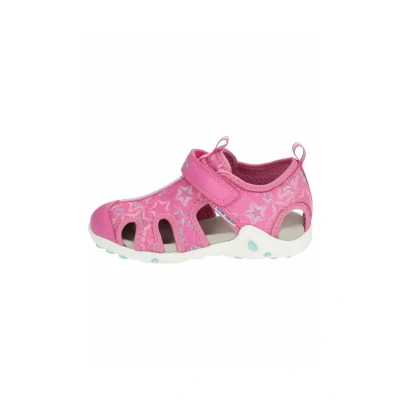 Abbildung von Geox Halbschuhe Trekkingsandale Fuchsia aqua für Kinder, Größe: 34, Schuhe