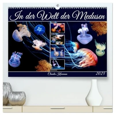 Abbildung von in der Welt Medusen (hochwertiger Premium Wandkalender 2025 DIN A2 quer), Kunstdruck Hochglanz