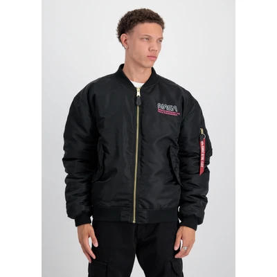 Abbildung von Alpha Industries NASA Skylab Bomberjacke Black magenta, Herren, Größe: Small, magenta