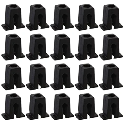 Abbildung von ECSiNG 50 Stück Innen Radlauf Mutter Clips für Auto Verkleidung, 811807577C A0019884681, Kunststoff, kompatibel mit Audi, Skoda, VW, Golf, Corrado, Schwarz