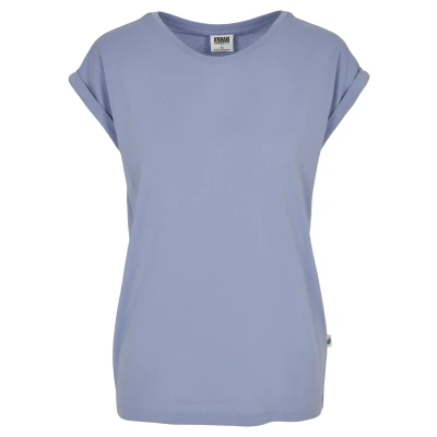 Abbildung von Urban Classics Extended Shoulder TEE Tshirt basic, Damen, Größe: Small, Violablue